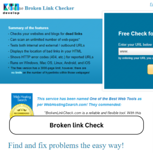4 เครื่องมือในการดูแลเว็บไซต์ Broken link Check
