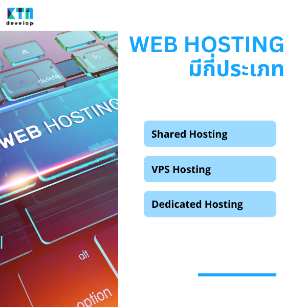 Web Hosting ในการดูแลเว็บไซต์มีกี่ประเภท